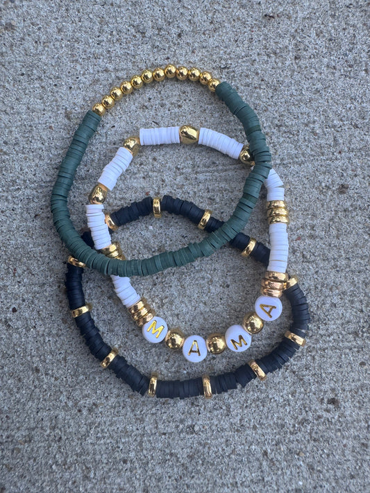 Handmade Clay Bead Bracelets
